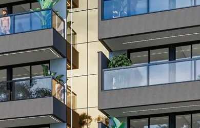 Imagem: O apartamento na cobertura possui 4 Dormitórios, 5 Banheiros