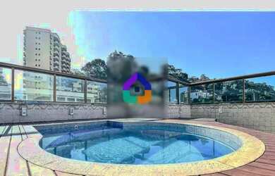 Imagem: O apartamento na cobertura possui 5 Dormitórios, 4 Banheiros