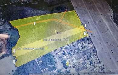 Imagem: O terreno possui 100.000m² de Área e está localizado em