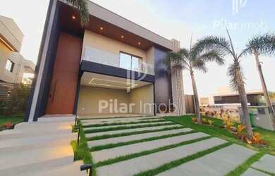 Imagem: A casa em condomínio possui 5 Dormitórios, 5 Banheiros, 4