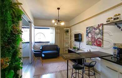 Imagem: O studio possui 1 Dormitório, 1 Banheiro, 1 Vaga na garagem