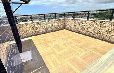 Imagem: O apartamento na cobertura possui 3 Dormitórios, 3 Banheiros