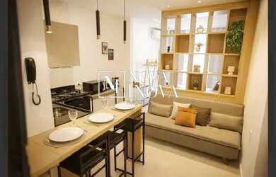 Imagem: A kitnet possui 1 Dormitório, 1 Banheiro, 35m² de Área e