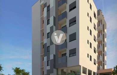 Imagem: O apartamento possui 1 Dormitório, 1 Banheiro, 1 Vaga na garagem