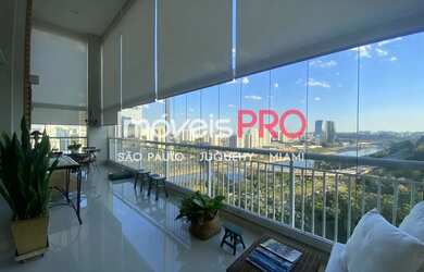 Imagem 2: 280m² Espetacular, belíssimo e imponente sala pé direito duplo e vista parque Burle Max