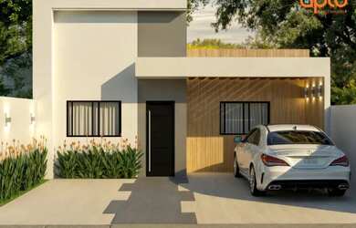 Imagem: A casa possui 2 Dormitórios, 1 Banheiro, 1 Vaga na garagem