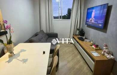 Imagem: O apartamento possui 2 Dormitórios, 1 Banheiro, 1 Vaga na garagem