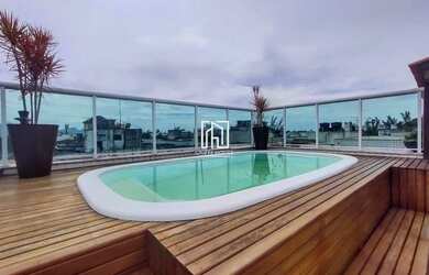 Imagem: O apartamento na cobertura possui 4 Dormitórios, 5 Banheiros