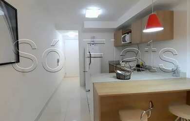 Imagem: O apartamento possui 1 Dormitório, 1 Banheiro, 1 Vaga na garagem