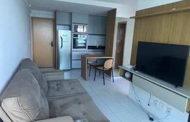 Imagem: O apartamento possui 1 Dormitório, 1 Banheiro, 1 Vaga na garagem