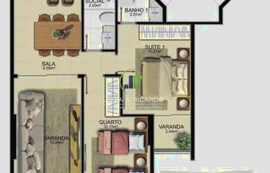 Imagem 9: Lançamento - Edifício Mayan na Praia da Cerca - Guarapari: Apartamentos de Frente para o M