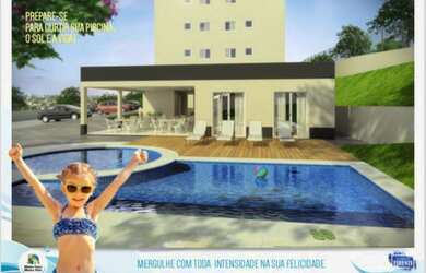 Imagem: O apartamento possui 2 Dormitórios, 1 Banheiro, 1 Vaga na garagem