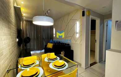 Imagem: O apartamento possui 1 Dormitório, 1 Banheiro, 1 Vaga na garagem