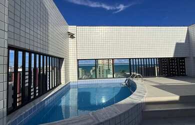 Imagem: O apartamento na cobertura possui 4 Dormitórios, 4 Banheiros