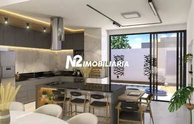 Imagem: A casa em condomínio possui 3 Dormitórios, 4 Banheiros, 3