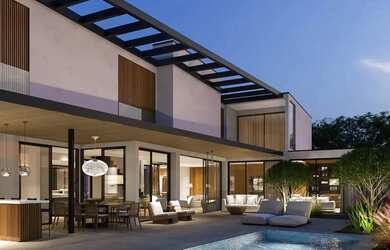 Imagem: A casa possui 5 Dormitórios, 5 Banheiros, 4 Vagas na garagem