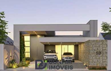 Imagem: A casa possui 3 Dormitórios, 4 Banheiros, 2 Vagas na garagem