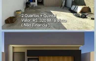 Imagem: A casa possui 2 Dormitórios, 1 Banheiro, 2 Vagas na garagem