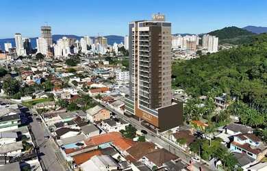 Imagem: O apartamento possui 1 Dormitório, 1 Banheiro, 1 Vaga na garagem