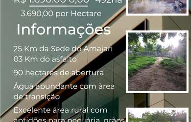 Imagem: O terreno está localizado em Amajari, RR à venda por R$1.690.000