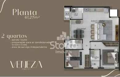 Imagem 13: Apartamentos com 3/4, sendo 1 suíte à venda, 79,23m² a partir de R$...