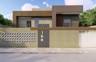 Imagem: A casa possui 3 Dormitórios, 4 Banheiros, 2 Vagas na garagem