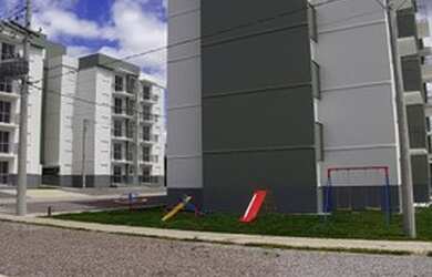 Imagem: O apartamento possui 2 Dormitórios, 1 Banheiro, 1 Vaga na garagem