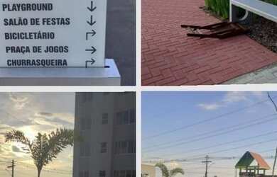 Imagem: O apartamento possui 2 Dormitórios, 1 Banheiro, 1 Vaga na garagem