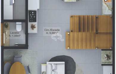 Imagem 9: Casa duplex 3 quartos no Jardim Berleze em Santa Maria