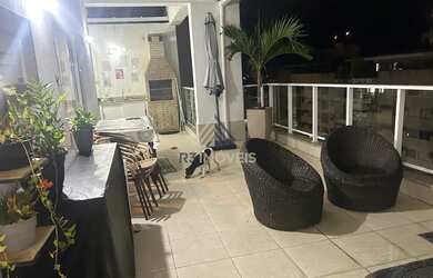 Imagem: O apartamento na cobertura possui 3 Dormitórios, 5 Banheiros