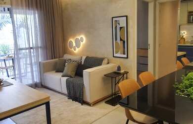 Imagem: O apartamento possui 2 Dormitórios, 1 Banheiro, 1 Vaga na garagem