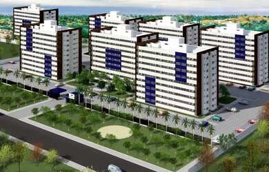 Imagem: O apartamento possui 2 Dormitórios, 1 Banheiro, 1 Vaga na garagem