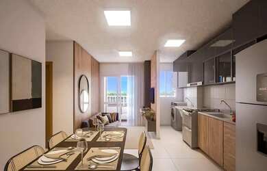 Imagem: O apartamento possui 2 Dormitórios, 2 Banheiros, 1 Vaga na