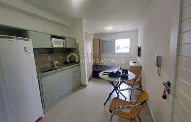 Imagem: O apartamento possui 1 Dormitório, 1 Banheiro, 35m² de Área