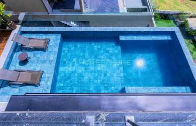 Imagem: A casa em condomínio possui 4 Dormitórios, 5 Banheiros, 5