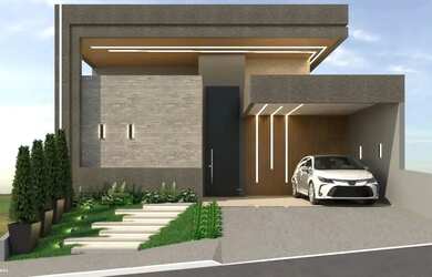 Imagem: A casa em condomínio possui 3 Dormitórios, 3 Banheiros, 2