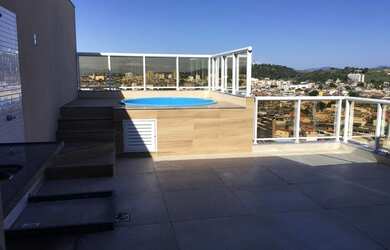 Imagem: O apartamento na cobertura possui 3 Dormitórios, 2 Banheiros