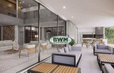 Imagem: A casa em condomínio possui 4 Dormitórios, 5 Banheiros, 5