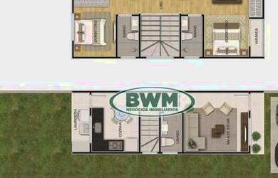 Imagem: A casa possui 2 Dormitórios, 3 Banheiros, 1 Vaga na garagem