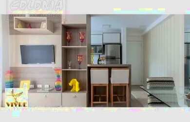 Imagem: O apartamento possui 2 Dormitórios, 1 Banheiro, 1 Vaga na garagem