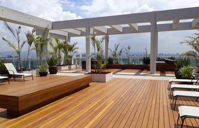 Imagem: O apartamento possui 1 Dormitório, 1 Banheiro, 1 Vaga na garagem