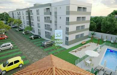 Imagem: O apartamento possui 2 Dormitórios, 1 Banheiro, 1 Vaga na garagem