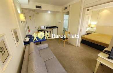 Imagem: O studio possui 1 Dormitório, 1 Banheiro, 1 Vaga na garagem