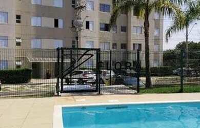 Imagem: O apartamento possui 1 Dormitório, 1 Banheiro, 1 Vaga na garagem