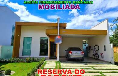 Imagem: A casa em condomínio possui 3 Dormitórios, 2 Banheiros, 4