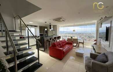 Imagem: O apartamento na cobertura possui 3 Dormitórios, 5 Banheiros