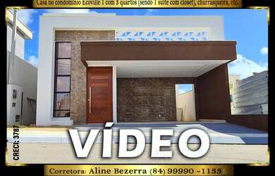 Imagem: A casa em condomínio possui 3 Dormitórios, 2 Banheiros, 2