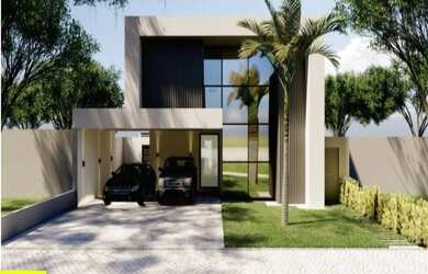 Imagem: A casa em condomínio possui 4 Dormitórios, 5 Banheiros, 4