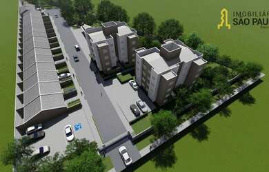 Imagem: O apartamento possui 2 Dormitórios, 1 Banheiro, 1 Vaga na garagem