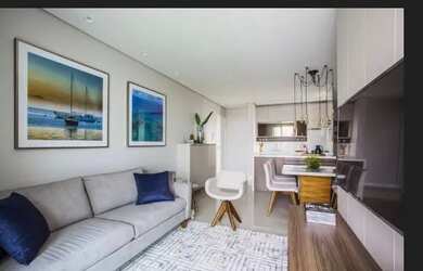 Imagem: O apartamento possui 2 Dormitórios, 1 Banheiro, 1 Vaga na garagem